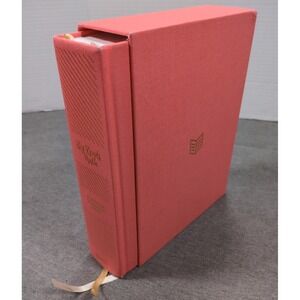 She Reads Truth Bible Poppy Linen Christian Standard Bible Holman With Slip Case